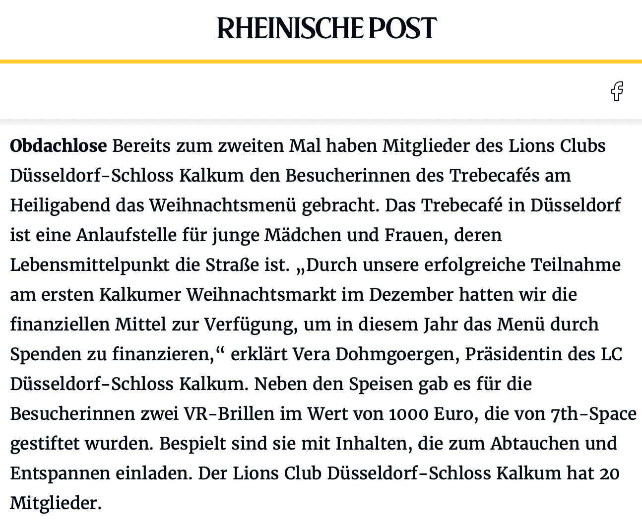 Rheinische Post, 1.2.24